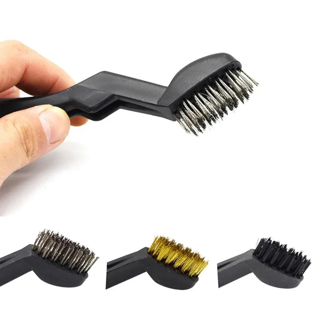 3 Stück Drahtbürste Nylonbürsten Industrielle Metallpolier Entgratungsreinigungsbürste 7 Zoll Rostentfernung Reinigungs Polierbürste