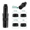 Barlow Lens 0.3X 0.5X 0.75X 2X 42mm Install Thread Professional Monocular Microscope Auxiliary Objective For 10A 120x 180x 300x