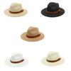 Elegant Panama Hat Oversized Straw Hat Breathable Sun Hat with Woven Chain for Men, Women, and Children