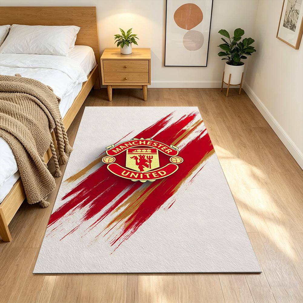 Red Devils United Pride 2D Printed Floor Mat Soft Plush Non-slip Bottom Corridor & Entryway Fashionable Home Decor Valentine's Day Gift
