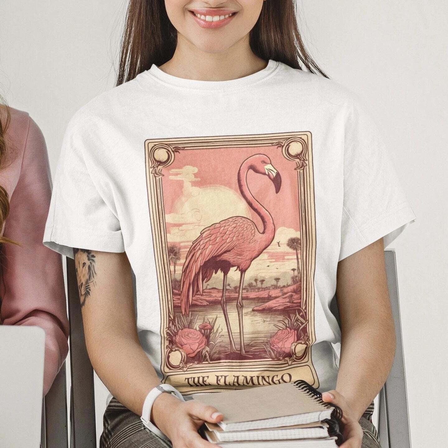 The Flamingo Tarot Card Shirt 4XL