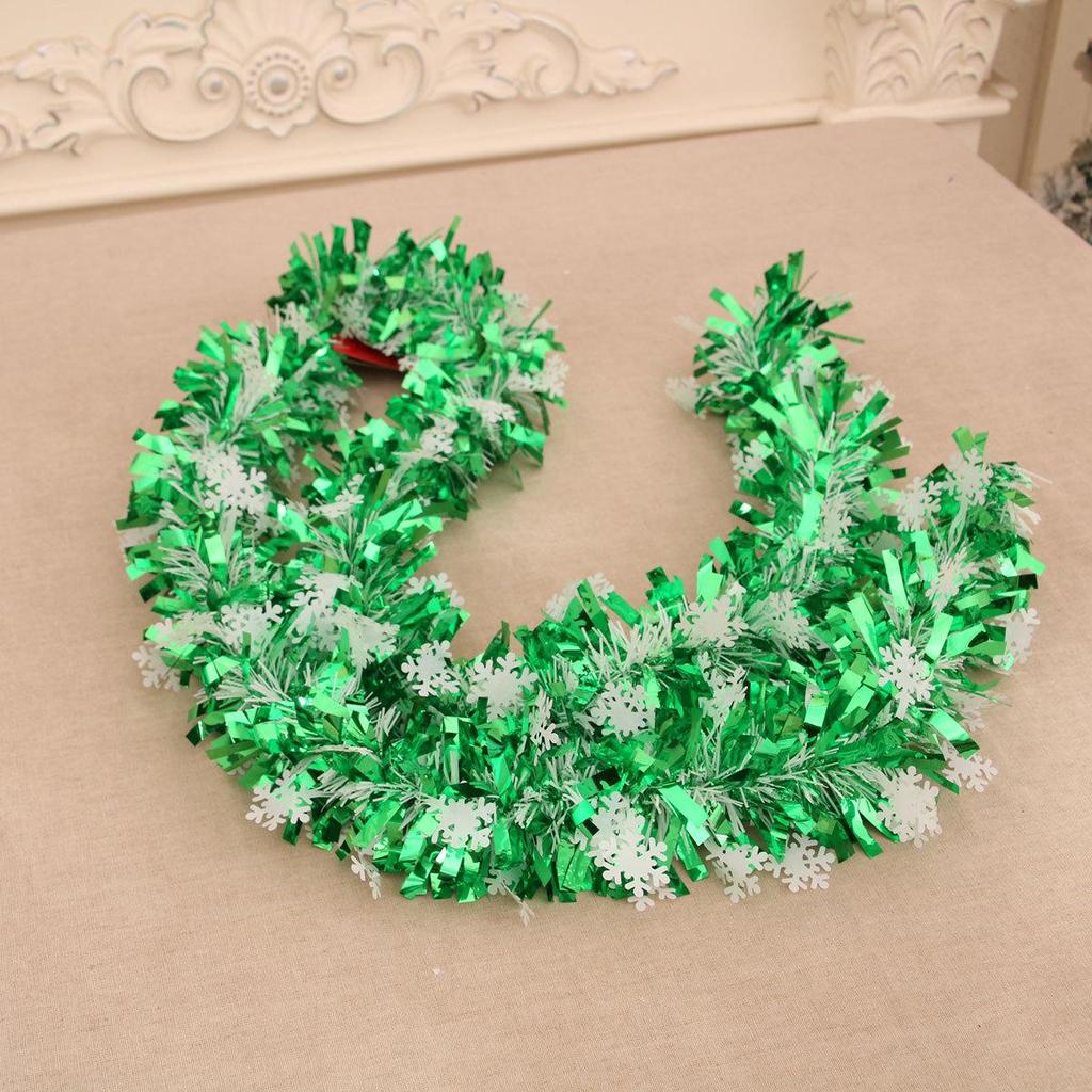 Christmas Tinsel Garland and Ornaments Holiday Tree Decorations