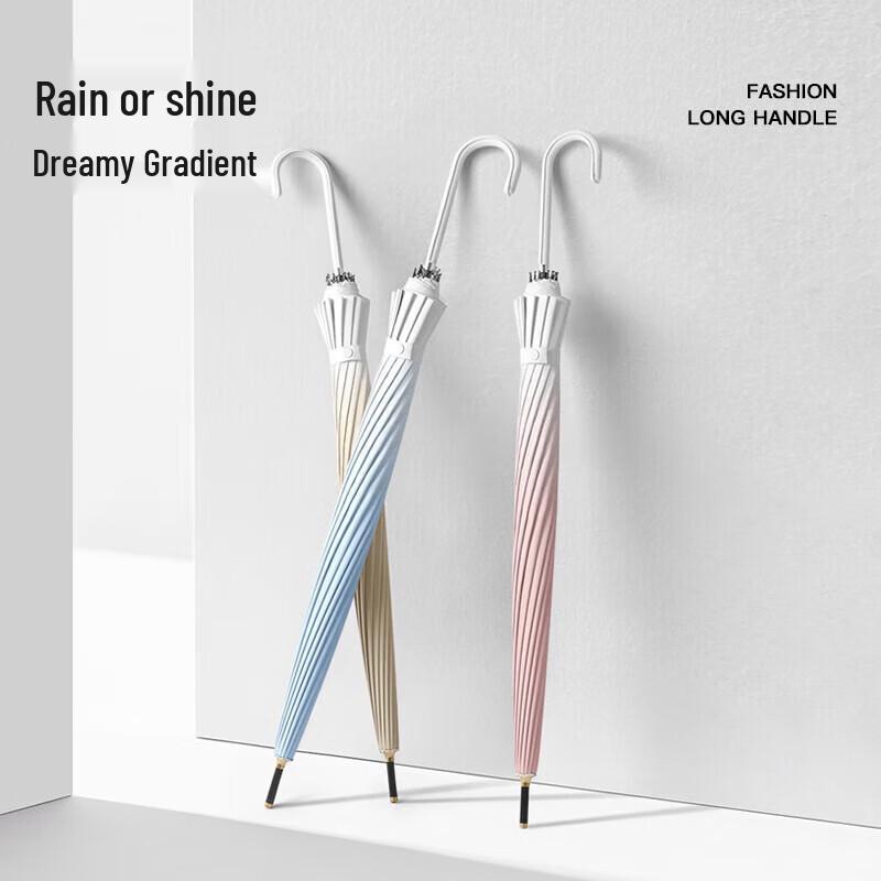 Mido 16-Rib Gradient Large Windproof Sun Umbrella