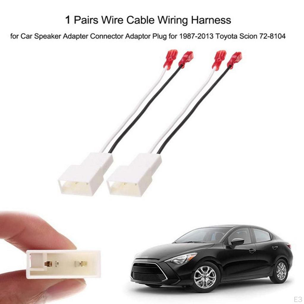 4Pcs Car Speaker Connector Harness Adapter Accessories Shta02B Direct Replace Sturdy for 4Runner