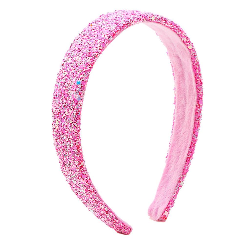 Široké flitrované čelenky Barevné Evropa a Amerika Čelenka Dámský obruč do vlasů Flitrovaný obruč do vlasů Vlasové doplňky