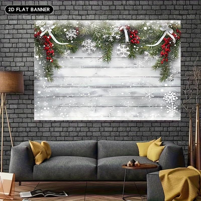 1Pcs Festive Christmas Backdrop Banner Decoration Background Winter Backdrop Decorations For Photo Studio Photo Booth Christ