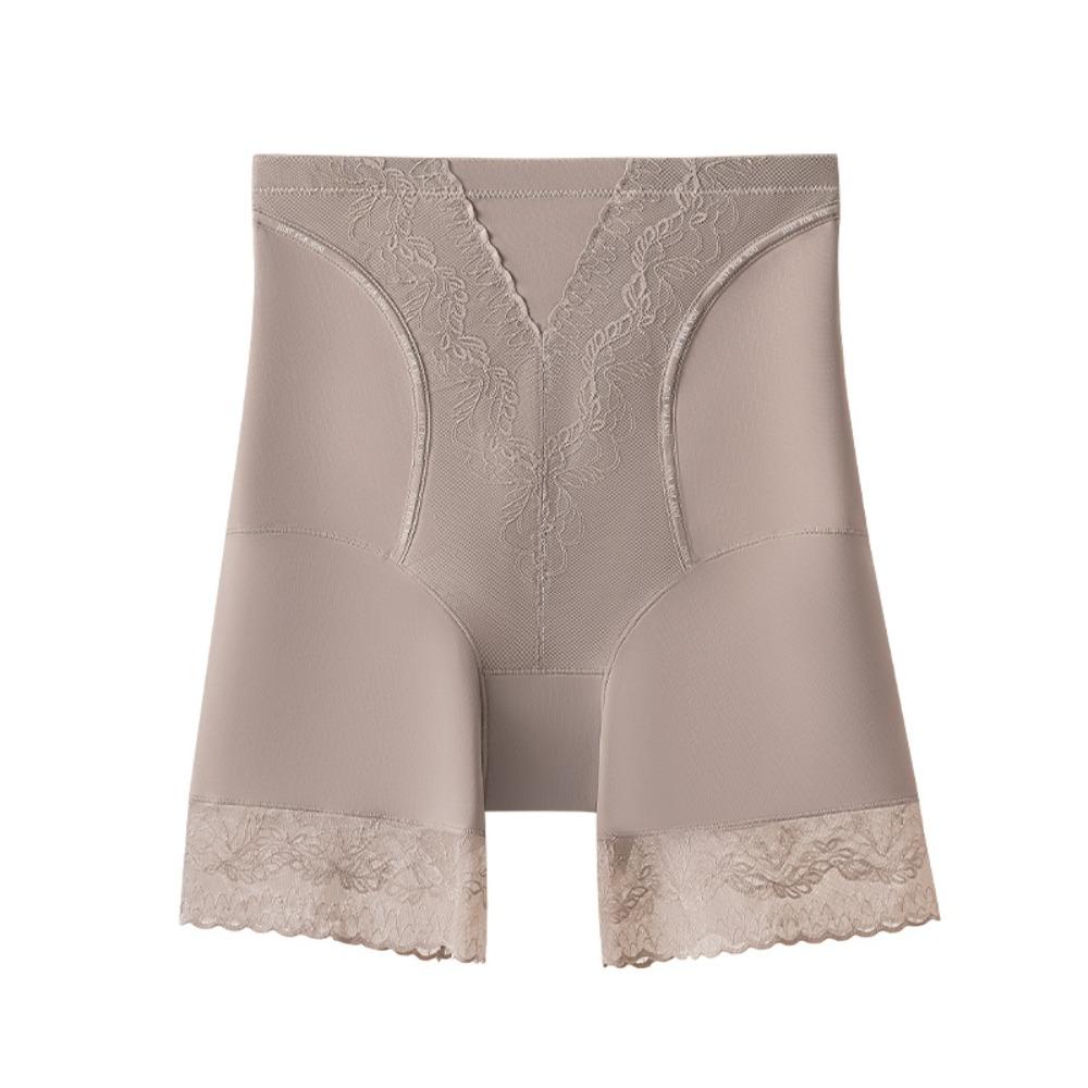 

Кружевное цветочное бесшовное нижнее белье с высокой талией, послеродовые бодишейперы, трусики с эффектом пуш-ап для ягодиц, для девочек XL кофейный