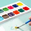 Watercolor Paint Set 12/14/18 Color Washable Color and Valentines Cards Set For Kids Students Classroom Exchange Party