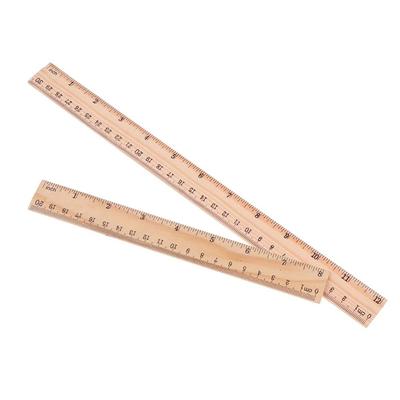 Office 15/20/30cm Teacher Stationery Student Wooden Rulers Drawing Rulers Rulers Straight Rulers