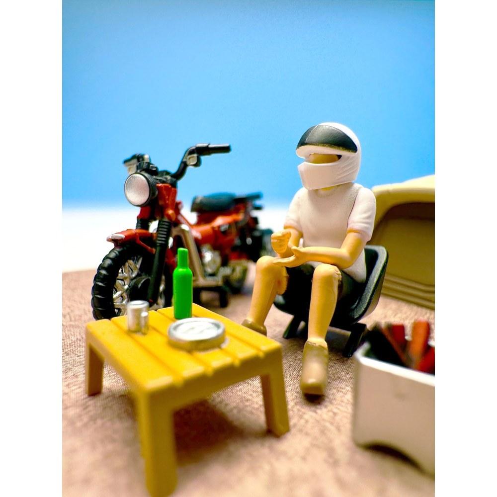 Tomytec GeoCore 64 Car Snap 30a Solo Camping Honda CT125 Hunter Cub ABS Resin PVC Figures Accessories Pre-painted Partially Assembled 334583