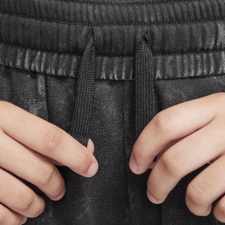 Nike Knitted Sports Pants Culture Tie-Dye Comfortable Soft Casual Kids Bottoms Black Dark-Gray FZ5264-010