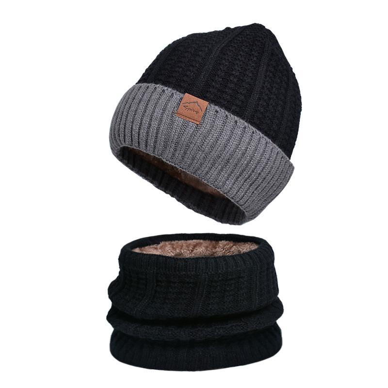 Mens Knitted Hat And Scarf Set With Acrylic Fabric Winter Warmth For Casual Outdoor Use