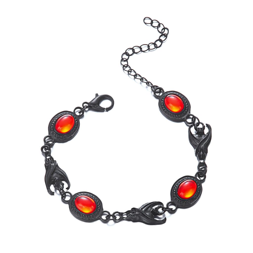 

Комплект ожерелья с подвеской в виде кисточки из капли крови и летучей мыши с шармом в виде летучей мыши для мужчин и женщин Bat Bracelet