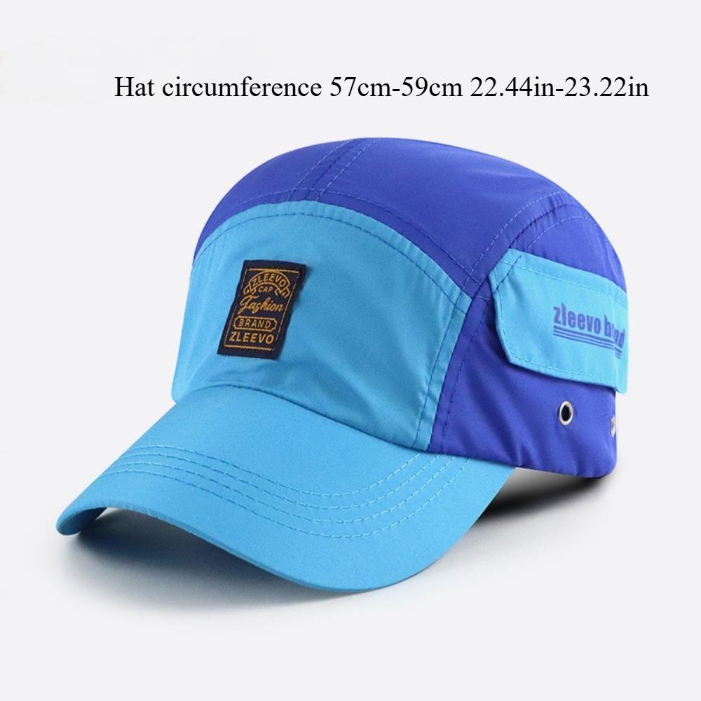 Summer Quick - Drying Printed Stitching Baseball Cap for Men and Women Offers Sun Protection Ideal for Outdoor Travel Stylish