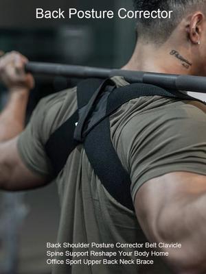 Rug Houdingscorrectie Riem Bultrug Corrector Volwassen Mannen en Vrouwen Fitness Training Ondersteuningsriem Schouder Recht Rug