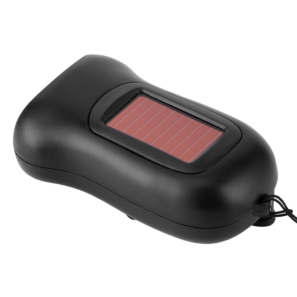 Hand Crank Solar Powered Rechargeable Flashlight LED Emergency Dynamo Torch for Outdoor Camping