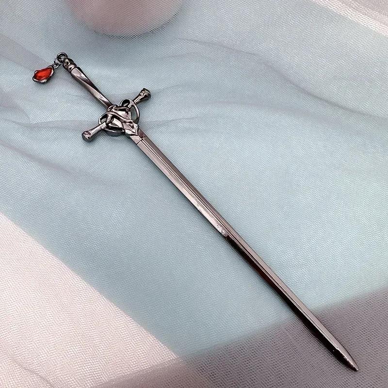 

Новые повседневные украшения делают вас модными Винтажная заколка для волос в виде меча Головной убор Китайский стиль Палочки для волос Держатель для хвоста Ювелирные изделия для волос