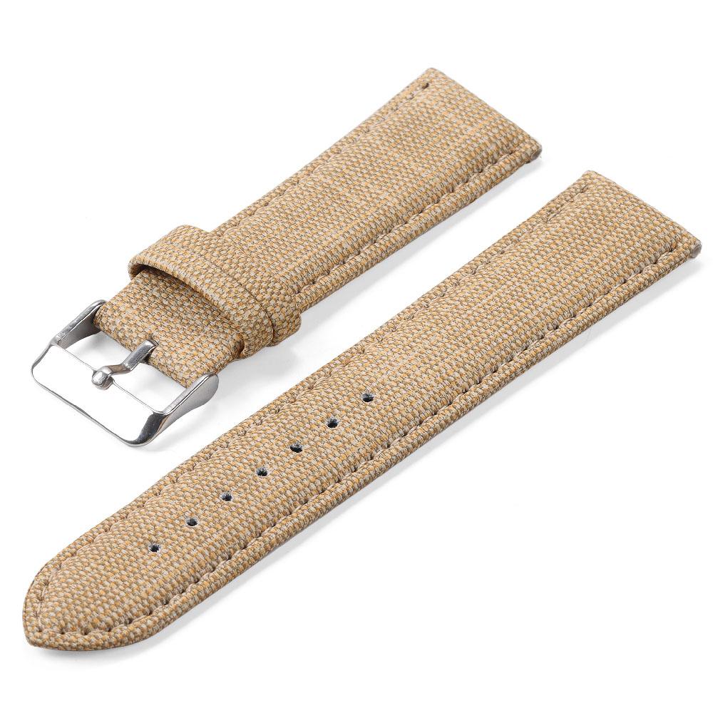 Vintage Lederarmband Denim-Muster Nylon Uhrenarmband 16mm 18mm 20mm 22mm Armband für Huawei Uhrenarmband Universelles Armband Gürtel