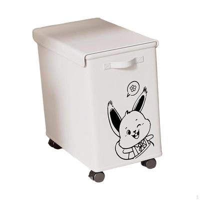 Laundry Basket with Wheels And Lid for Under The Desk, Storage Cafe,