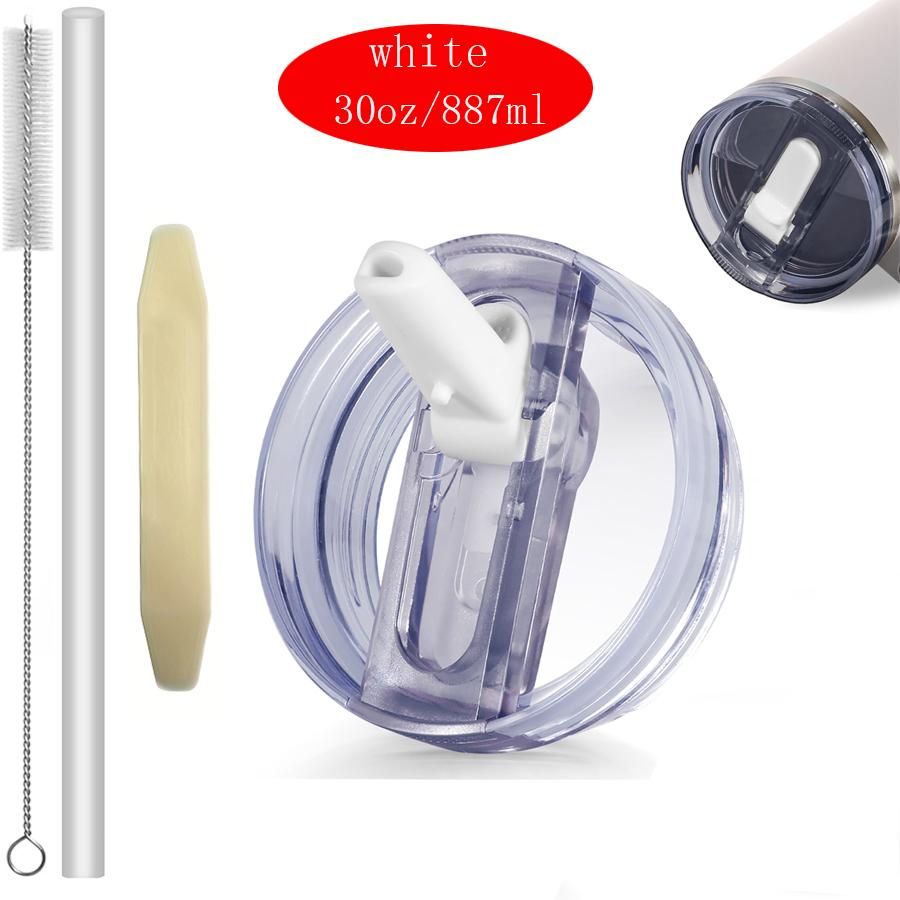 30oz Flip Straw Lid for Stanley 2.0 Tumbler Leak Proof Lid Replacement No Spill Cover for Stanley Cup Accessories