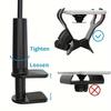 Adjustable Gooseneck Phone Holder - Flexible Long Arm Clip for All Smartphones, Hands-Free Stand for Home Office Travel