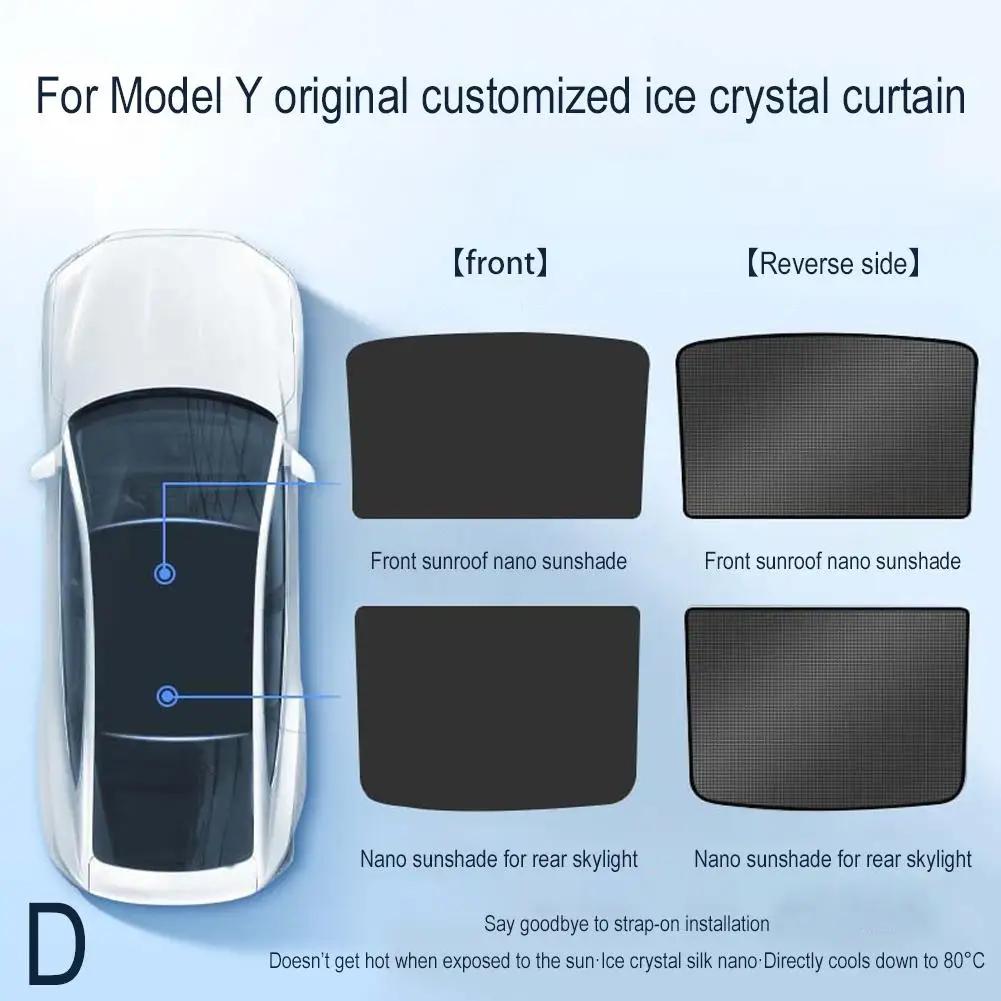 

Навіс для люка на даху Навіс для Tesla Y Ice Cloth Пряжка Сонцезахисні навіси Передній і задній люк на даху Аксесуари Dropshipping A2O5