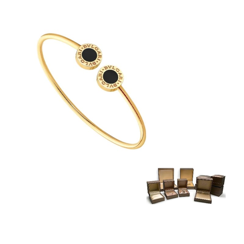 BVLGARI 18K Gold Bangles Unisex Gold