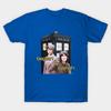 Asian Size Men Print T-shirt Doctor Who Shirts Tegan & Sarah Tardis No-Cut Heat Transfer Print Cotton Tshirt