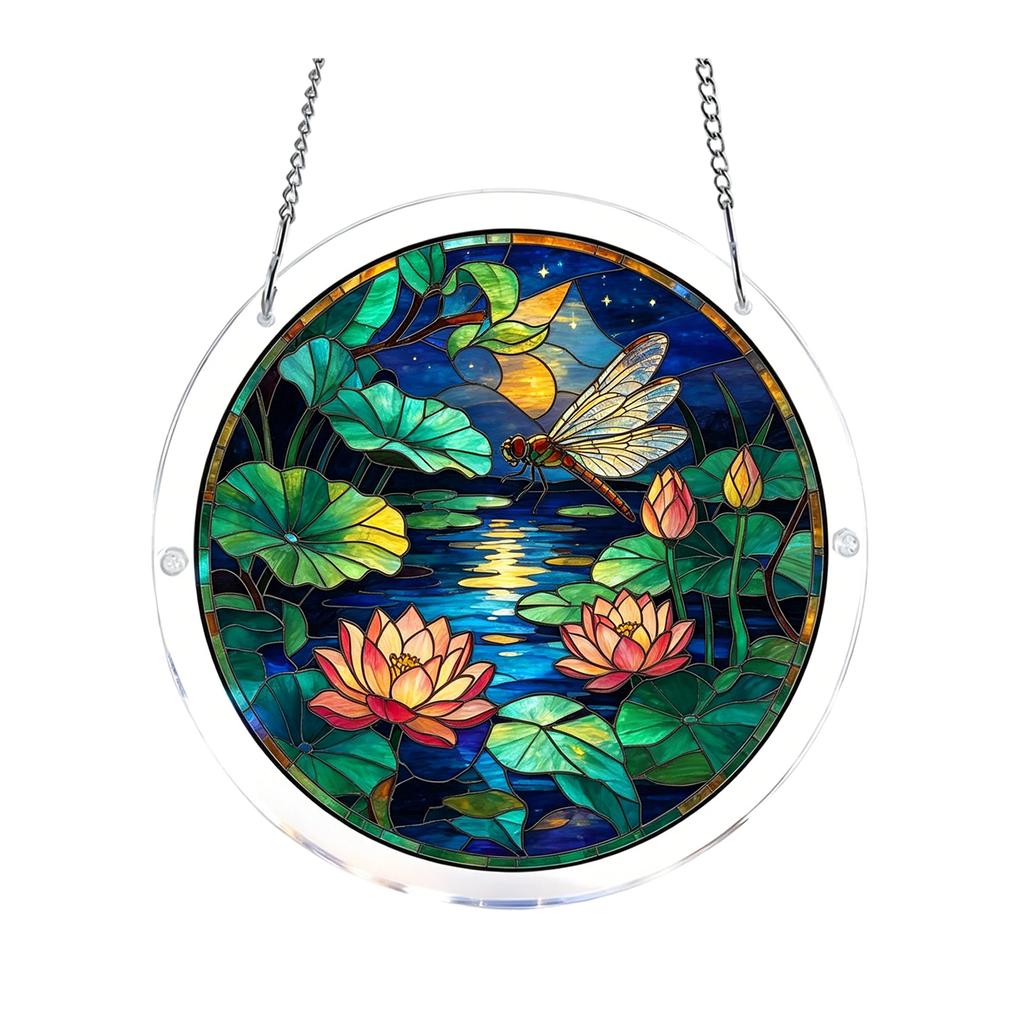 Acrylic Puzzles Suncatcher Window Hanging, 83 Pieces Catcher Stained Glass Acrylic Puzzle Decoration For Women Men Mom Birthday Gift Home Decor