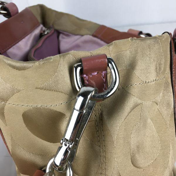 Coach Torebka na ramię 2w1 Brązowa Wzór sygnaturowy Damska(UŻYWANY)