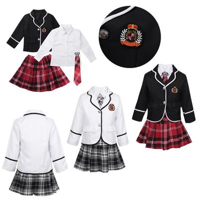 Kinder Mädchen Britischer Stil Japan Korea High School Uniform Sets Cosplay Kostüm Anime Anzug