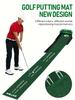GOLF ACCELERATOR PRO Indoor Golf Putting Mat, Auto-Ball Return & Behind-the-Hole Ball Collector, Putter Alignment Guides at 3, 5 & 7 Feet