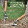 1/2/3 PCS Manual Hand Weeder Stainless Steel Garden Puller Tool Roots Digging Removal Hand Tool for Yard Lawn and Farm