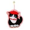 Cute Cat Coral Fleece Hand Towel - Hangable, Thick, Odorless, Absorbent, Quick-Drying Cloth for Kitchen & Bathroom.