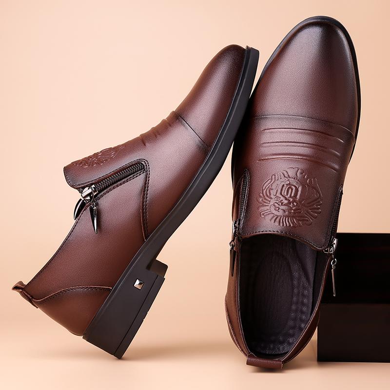 Fashion Leather Shoes For Man Genuine Leather Casual Shoes Fashion Business Oxford Shoes High Quality Designer Work Shoes