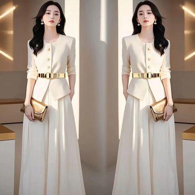 Autumn Women's Fashion: Chic Professional Jacket and Skirt/Pants Two-Piece Set