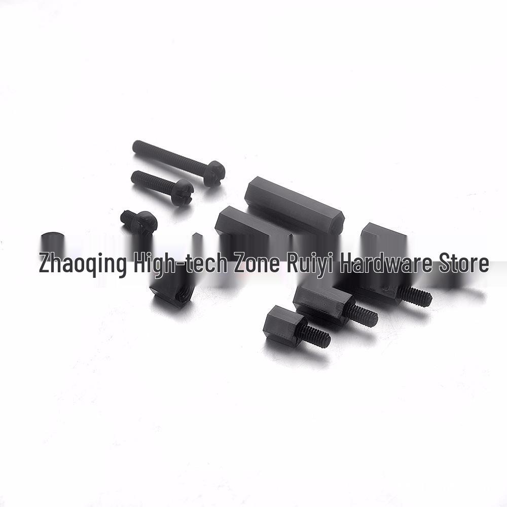M3 Black Nylon Spacers/Screws/Nuts Set - 260 pcs/Box