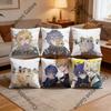 Varka Flins Varflins Pillow Cover Polyester Square Cushion Case  Cm Decorative for Home Couch Bed Car Decor