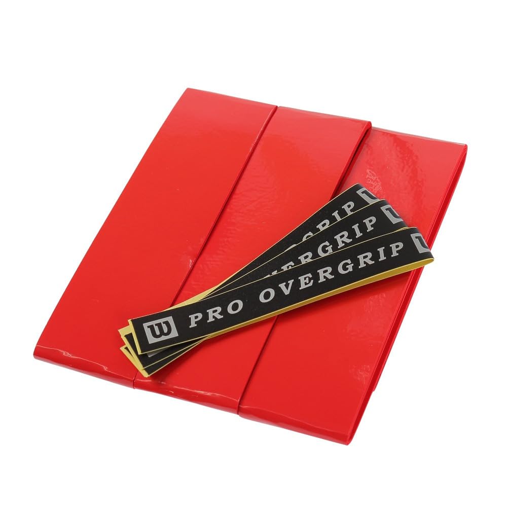 

Wilson Grip Tape PRO OVERGRIP Red WRZ4020RD Tennis/Badminton (3-Pack)