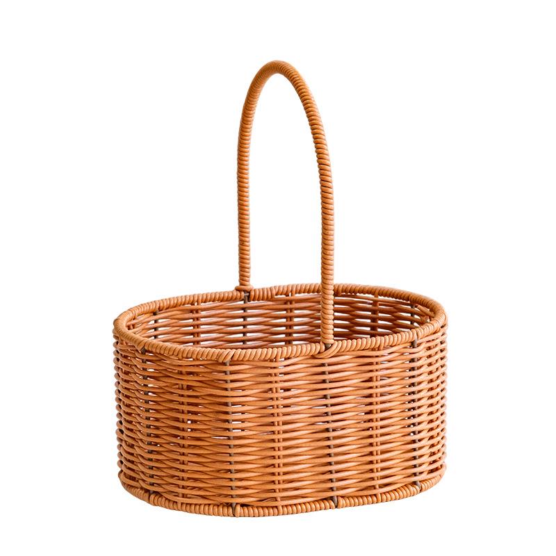 Handwoven Rattan Floral Basket - Ideal for Flowers, Fruit, Snacks, & Gifts