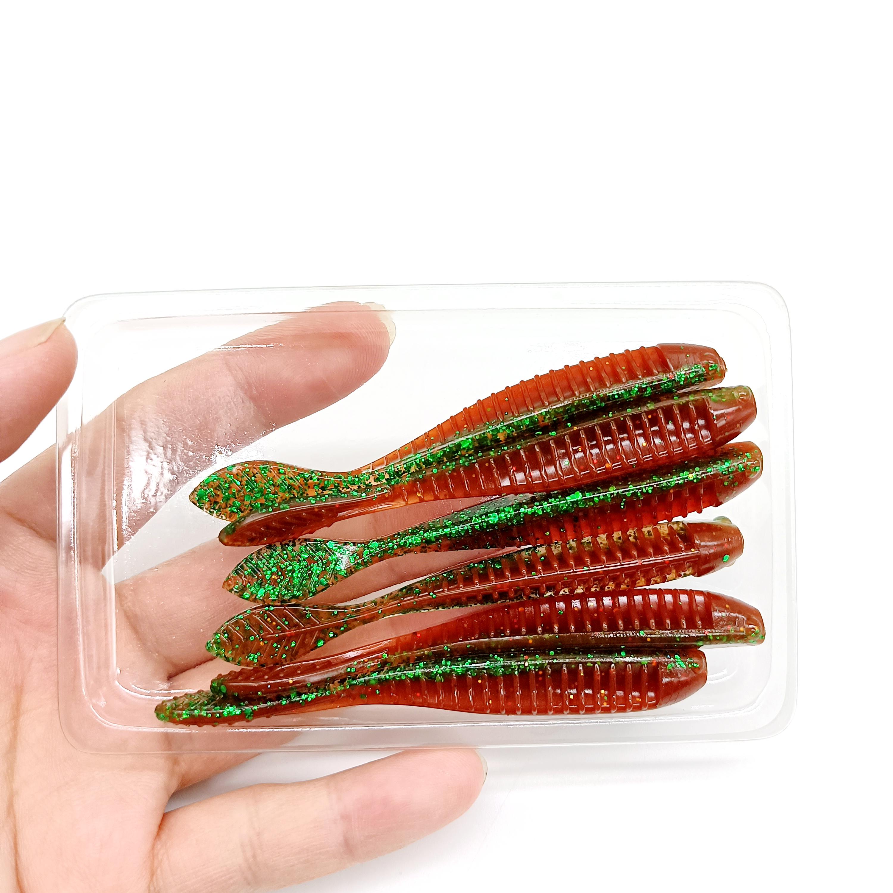 

DUODUOYU 6PCS TPE Floating Fishing Soft Lure 2.3g/85mm Wobblers Swimbait Silicone Baits Bass Perch Lure Artifical Bait Tackle