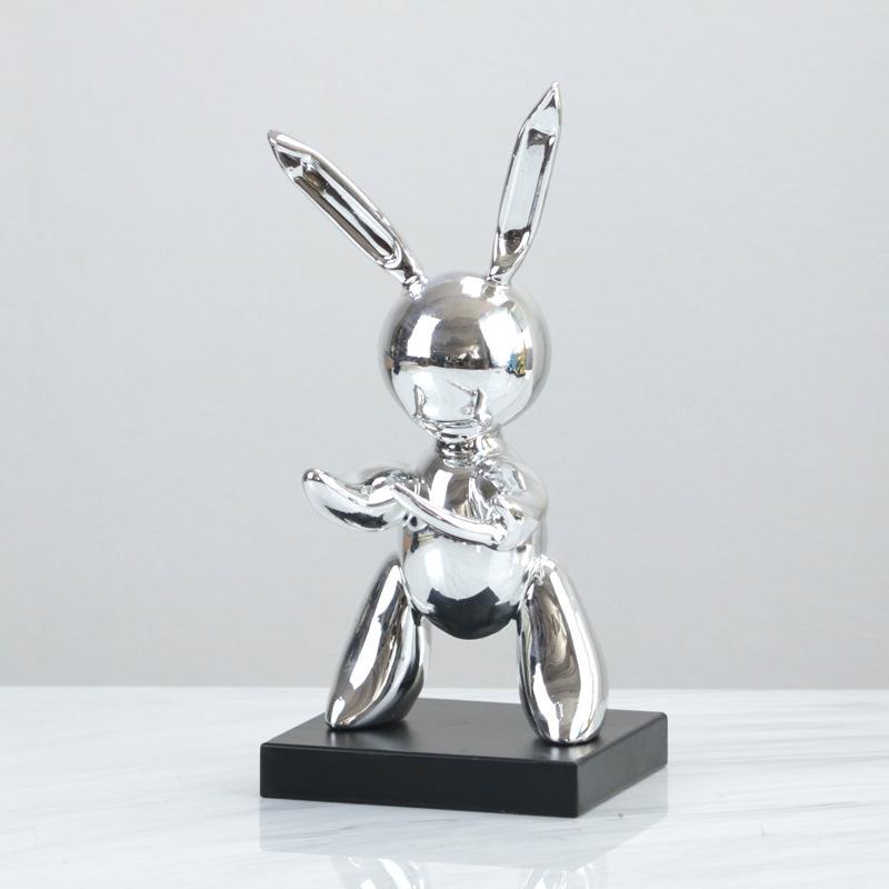 

Nordic Modern Model House Sales Office Abstract Rabbit Window Display Hotel Club Creative Art Soft Decoration