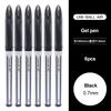 3/6pcs Japan Uniball Gel Pen AIR Straight Liquid Signature Pen UBA-188 Black Technology 0.5/0.7mm Free Writing School Supplies