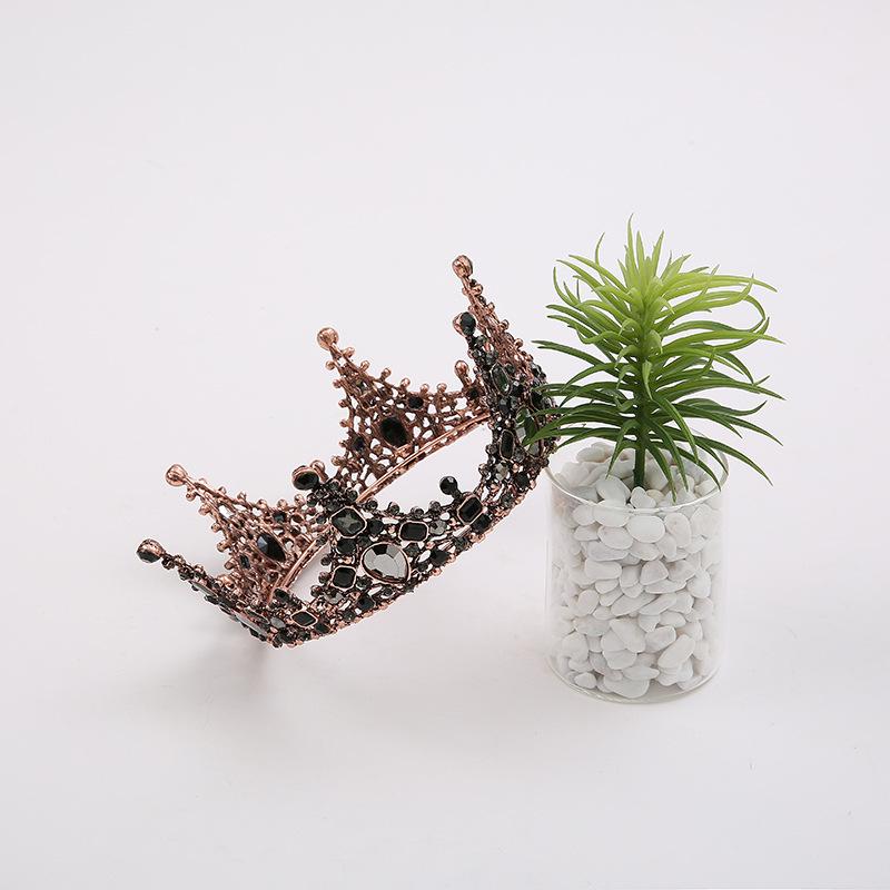 Barock-Stil Schwarze Krone Kuchenaufsatz für Geburtstage