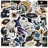 50Pcs Retro Planet Astronaut Newspaper Graffiti Stickers Creative Cartoon Decal Diy Notebook Phone Guitar Scrapbook Kid Toys