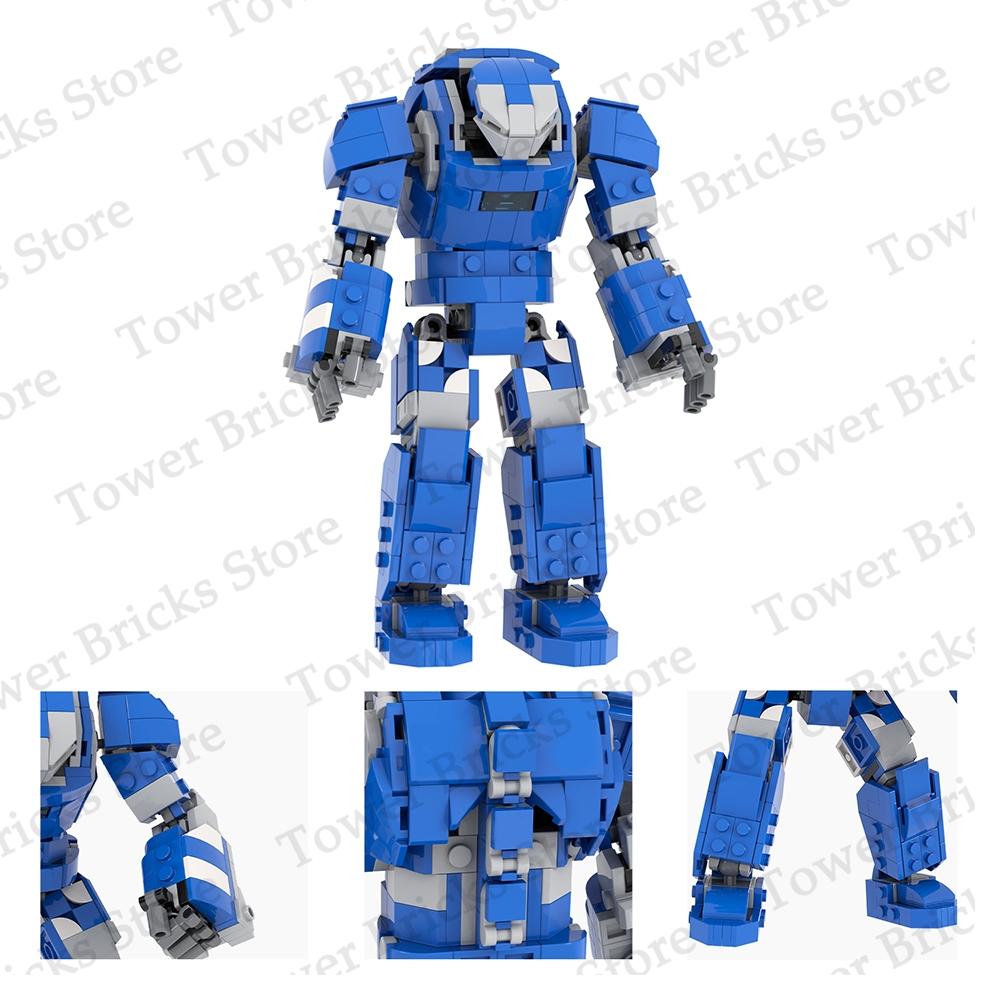 MOOXI Iron Spider Heroes Armor Mech MOC Sci-Fi Movie Figures Building Blocks Toys For Children Adults Gift Compatible Bricks DIY