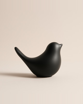 Módní socha ptáka vynikající detaily keramické trojrozměrné