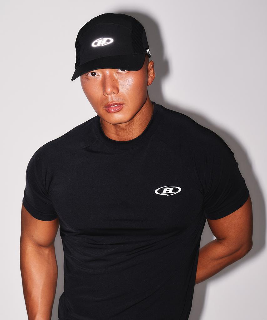 BORN TO WIN Running Camp Cap [Black]