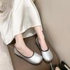 Mode Runde Zehenpartie flache Mary Jane Schuhe Frühling neu weiche Sohlen und weiche Oberflächen einfarbige Zehenpartie Einzelne Schuhe Damen