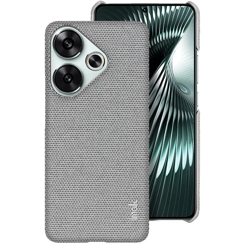 IMAK Ruiyi Series for Xiaomi Poco F6 5G/Redmi Turbo 3 5G Case Fabric Texture Leather+PC Phone Back Cover